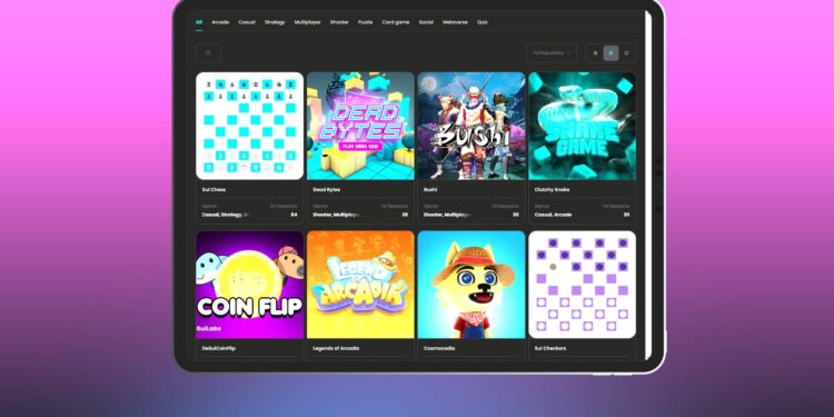 18 blockchain games listed on Sui’s Play Beyond hub