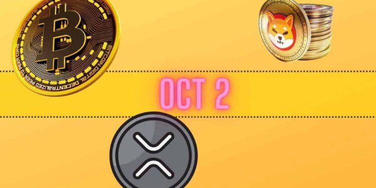 Bitcoin Price Predictions, Ripple (XRP) Developments, SHIB Adoption: Bits Recap Oct 2nd