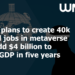 Dubai plans to create 40k virtual jobs in metaverse and add $4 billion to city’s GDP in five years